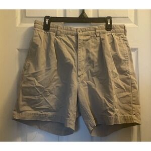 Polo Ralph Lauren Men's Khaki Shorts sz. 34 pleated front Cotton pockets